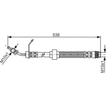 Brzdová hadice Brzdová hadice BOSCH 1 987 481 151