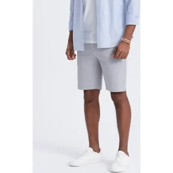 Pánské šortky SLIM FIT světle šedé