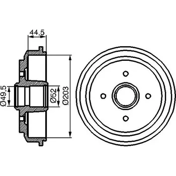 Brzdový buben Brzdový buben BOSCH 0 986 477 149