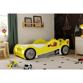 Dětská postel Dětská postel Monza žlutá 190 x 90 cm (zdarma rošt + matrace)