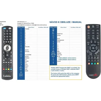 General Poppstar MP100 - náhradní dálkový ovladač