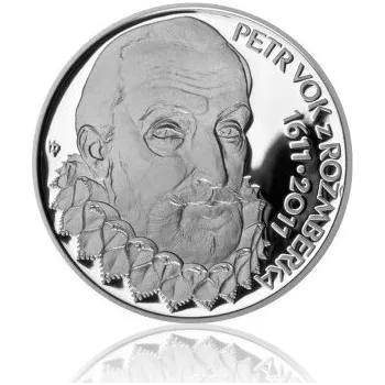 2011 - Stříbrná mince Petr Vok z Rožmberka, Proof