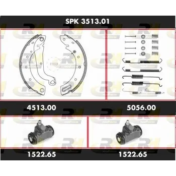 Brzdová čelist SUPERKIT - kompl.sada čelistí ROADHOUSE, SPK 3513.01