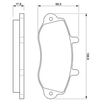 Brzdová destička Sada brzdových destiček, kotoučová brzda BOSCH 0 986 424 480
