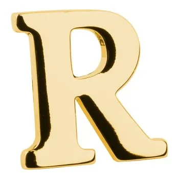 Brož Bubibubi Brož do klopy zlaté písmeno R