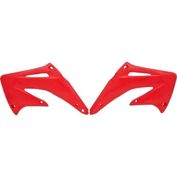 RACETECH kryt chladiče HONDA CRF 450R 02-04, barva červená (CVCRFRS0203)