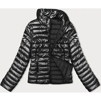 Dámská cargo bunda Černá péřová bunda s stojáčkem od J.STYLE, odstíny černé XL (42) i392_22352-53