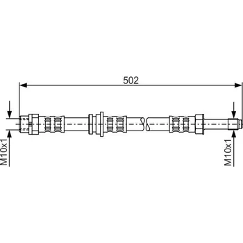 Brzdová hadice Brzdová hadice BOSCH 1 987 476 971