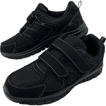 Dámské tenisky Sport Dámské černé tenisky na suchý zip 07 Barva: Černá, Velikost: 37