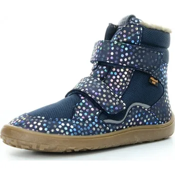 Dívčí obuv Dětské zimní boty barefoot FRODDO G3160205-9 Blue+ s membránou Velikost: 25