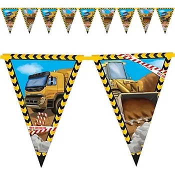 Vlajka Vlaječková girlanda staveniště - 250 cm