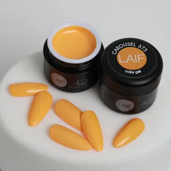 Umělé nehty Laif Barevný UV/LED gel žlutý CB 375 Carousel 6ml