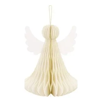 Papírová dekorace - Anděl, 15 cm