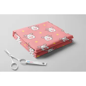 Softshell zimní, Myšky a hvězdičky Barva: Růžová