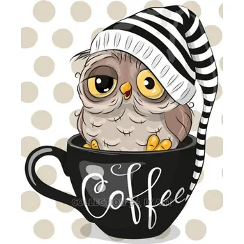 Diamantové malování Diamantové malování 20x29cm ČAS NA DOBROU KÁVU