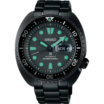 Hodinky Seiko SRPK43K1 Prospex Black Series ‘Night Vision’ Turtle Diver