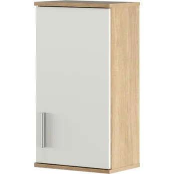 Koupelnový nábytek Koupelnová závěsná skříňka LESSY 04 dub sonoma/bílá