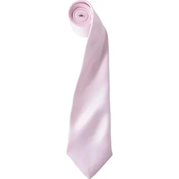 Kravata Premier Workwear Pánská saténová kravata PR750 Pink -ca. Pantone 1895 144 x 8,5 cm
