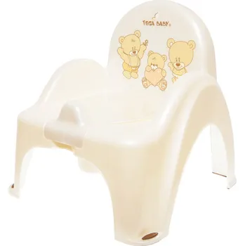 Nočník Tega Dětský nočník s poklopem bílý medvěd