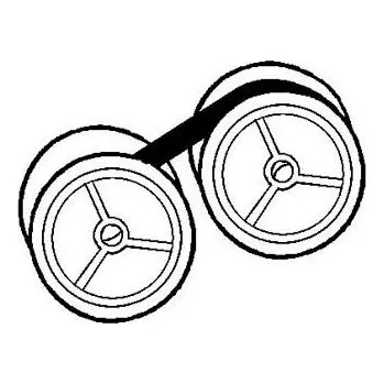 Páska do pokladny Páska pro psací stroj pro Triumpf Adler 1210, GR. 51U, černá, textilní, 13/6, kompatibilní