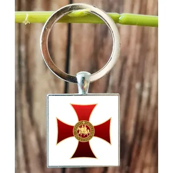 Přívěšek na klíče kříž templářů