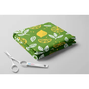 Softshell zimní, Citróny a lístky Barva: Zelená