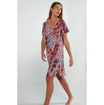 Dámská noční košile Vamp Noční košile s krátkými rukávy 20150