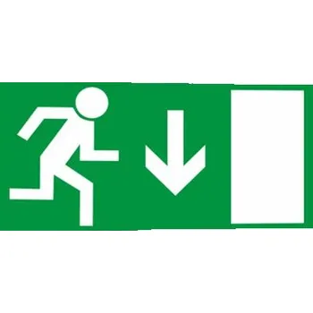 Únikový východ (nad dveře) Samolepka 200 x 100 mm tl. 0.1 mm - transparentní - Kód: 16017