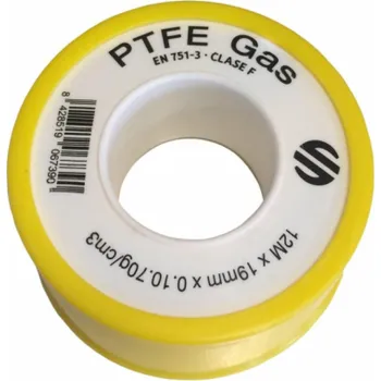 Lepicí páska Teflonová páska pro plynovod PTFE 19mm x 0,75mm x 12m