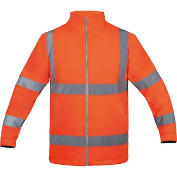 Pánská mikina Korntex Bergen Reflexní fleecová mikina KX800 Signal Orange 5XL