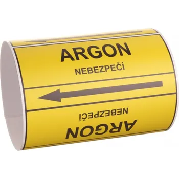 Páska na značení potrubí Signus M25 - ARGON Samolepka 100 x 77 mm, délka 1,5 m, Kód: 25781