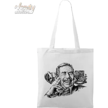 Plátěná taška - Václav Havel Barva: Bílá