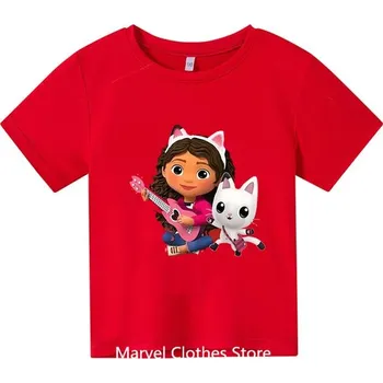 Gabby's Dollhouse Dětské tričko na motivy oblíbeného seriálu "Gabby's Dollhouse" Barva: 4, Velikost: 110