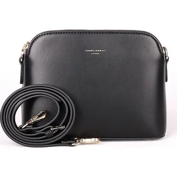 Kabelka Malá pevná tříoddílová crossbody kabelka David Jones CM6938 černá