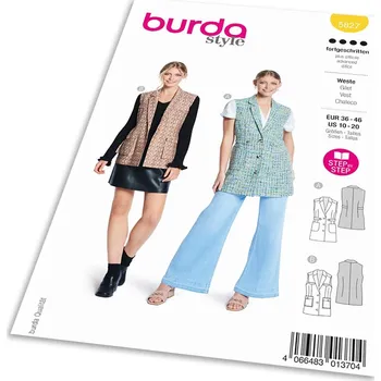 Střih Burda 5827 - Vesta