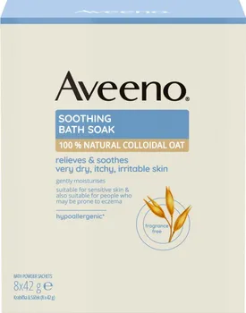 Aveeno Soothing Bath Soak zklidňující ovesná koupel 8x 42 g