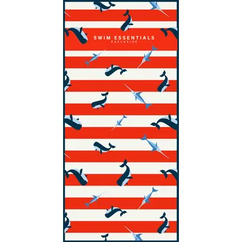 Nafukovací kruh Plážový ručník 135 x 65 cm Velryby