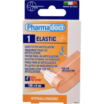 Náplast Pharmadoct náplast ELASTIC hnědá 100 x 6 cm