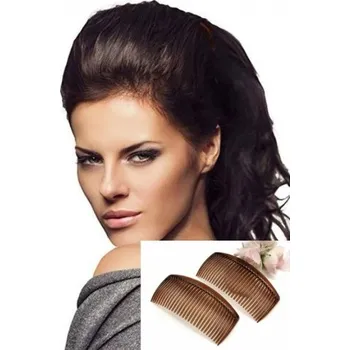 Hřebeny do vlasů dlouhé hnědé (sada 2ks) BH37