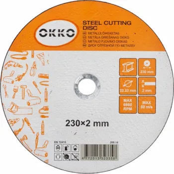 Řezný kotouč Řezný kotouč na kov OKKO 230x2,0mm