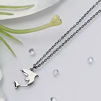 Řetízek Dámský ocelový řetízek - delfín