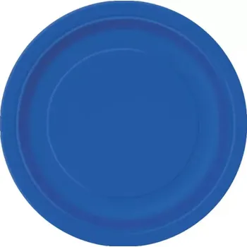 Talíř EKO Talířky papírové - královsky modré 18cm 8ks