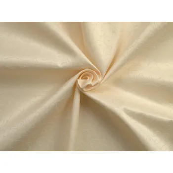 HEDVA ČESKÝ BROKÁT Ospen 160 KRUCÁNKY krémová