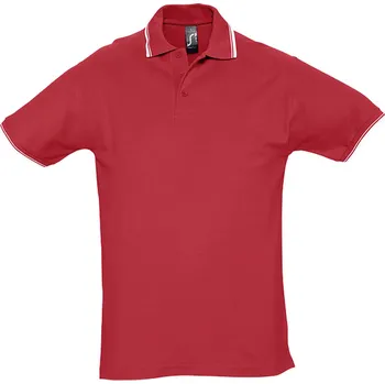 Pánská móda SOĽS Practice Pánská polokošile SL11365 Red S