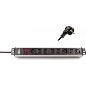 Rozvaděč TRITON 19" rozvodný panel, 8 x IEC320 C13, s vypínačom