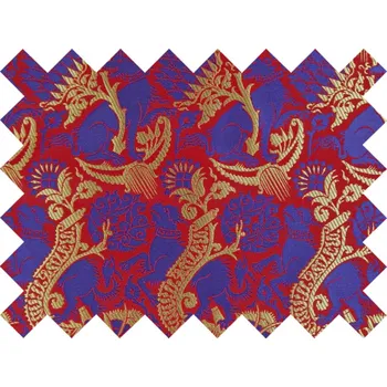 HEDVA ČESKÝ BROKÁT Vzorek brokátu 5x10cm 51323 PES A BODLÁK červená | 63