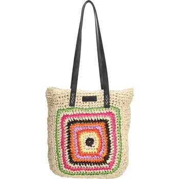 Kabelka Dámská proutěná kabelka PE-Florence Natural Life 20687 – stylová s barevným motivem, ideální pro každodenní letní nošení | Cooltovka.cz