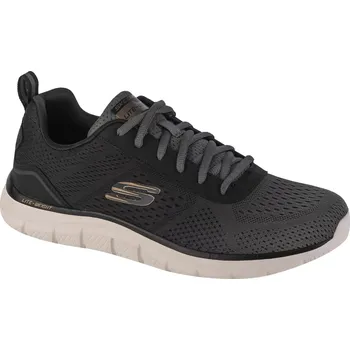 Pánské tenisky Tmavě šedé pánské tenisky Skechers Track - Ripkent 232399-OLBK Velikost: 42,5