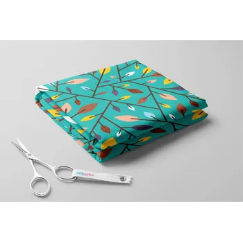 Softshell zimní, Geometrické lístky Barva: Tyrkysová