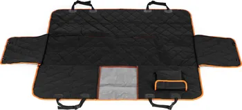 Ochranný autopotah Autopotah pro psy na zadní sedadla 143 x 200 cm černý/oranžový